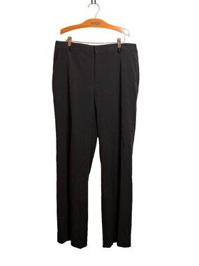 Women's Size 12 Chaps Black Dress Pants - Relaxed - Wide Leg - Long/Tall